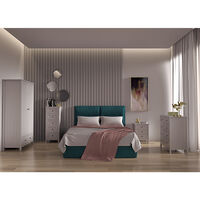 FRENCH NIGHTSTAND 3DRAWERS MDF GREY LIGHT E1 PRC