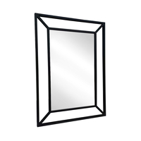 PENDANT MIRROR METAL BLACK 80xH110cm PRC