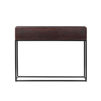 AZTEC CONSOLE 2DRAWERS WOOD MANGO BROWN DARK BLACK 120x35xH90cm IN