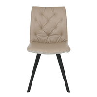 DUE FACCE CHAIR FABRIC LATTE BEIGE METAL BLACK E1 PRC