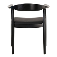FUJI CHAIR WOOD RUBBERWOOD BLACK FABRIC PRC