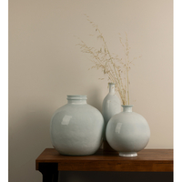 ICE AGE VASE RECYCLED GLASS WHITE D32xH35cm EGY