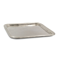 RIM TRAY ALUMINIUM SILVER 44x44xH2,5cm IN