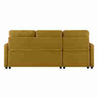 TUCAN SOFA BED REVERSABLE CORNER FABRIC MUSTARD E1 PRC