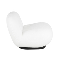 BO ARMCHAIR SWIVEL FABRIC WHITE METAL BLACK E1 PRC