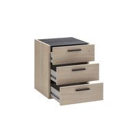 DAVINCI PEDESTAL 3DRAWERS MELAMINE SONOMA BLACK OAK 50x47,2xH61,2cm E1 EU