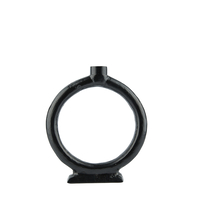 ANELL CANDLE HOLDER ALUMINIUM BLACK 22x4xH25cm IN