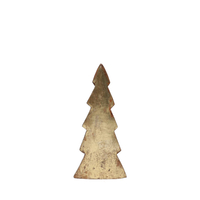 XMAS ADVENT TREE WOOD MANGO GOLD 14x3xH30cm IN
