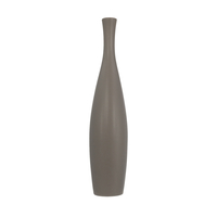 LEI VASE CERAMIC GREY MATTE D13,5xH60cm PRC