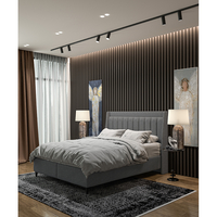 HARMONY BED WITH STORAGE AND MATTRESS FABRIC GREY 07-780 E1 TR