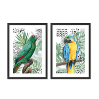 OMU 2 PAINTING SET 2PCS MDF MULTICOLOR PAPER FRAME