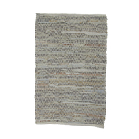 ROMBO CARPET LEATHER BEIGE 60x90cm IN