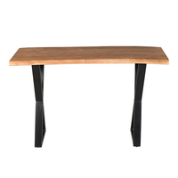 MINGLE CONSOLE WOOD ACACIA WALNUT BLACK METAL 120x40xH76cm IN