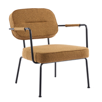 PRISLEY ARMCHAIR FABRIC MUSTARD METAL BLACK PRC