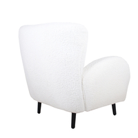 ONE & ONLY ARMCHAIR FABRIC WHITE WOOD BLACK E1 PRC