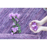 PLUM CARPET LEATHER PURPLE 60x90cm IN
