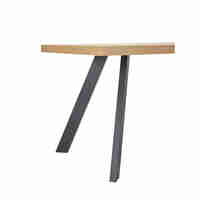 VILLE TABLE MELAMINE NATURAL MELAMINE BLACK 160x80x76 E1 PRC
