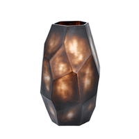 BARRY VASE GLASS CHOCOLATE D21,5xH33cm PRC