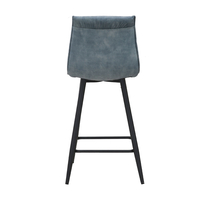 LINEA STOOL BAR FABRIC WATER GREEN METAL BLACK E1 PRC