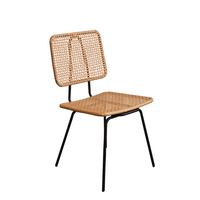CATRIDGE CHAIR PE WOVEN NATURAL BLACK 49x51xH83,5cm PRC