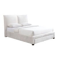 OASIS BED (FOR MATTRESS 160x200cm) FABRIC CREAM FABRIC E1