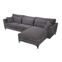 FOREVER SOFA CORNER RIGHT EASY CLEAN FABRIC GREY E1 EU