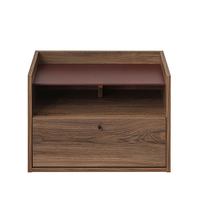 MARSALA NIGHTSTAND 1DOOR 1SHELF MELAMINE WALNUT E1 TR