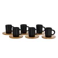 CACTUS MUG ESPRESSO SET 6 PCS PORCELAIN BAMBOO B