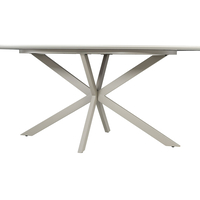 CASPIAN TABLE MELAMINE GREY WITH MARBLE PATTERN METAL LATTE 180x90x75 E1 PRC