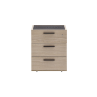 DAVINCI PEDESTAL 3DRAWERS MELAMINE SONOMA BLACK OAK 50x47,2xH61,2cm E1 EU