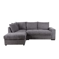 BILL SOFA BED CORNER LEFT EASY CLEAN FABRIC STONE E1 EU