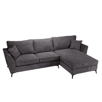 BOEL SOFA CORNER RIGHT EASY CLEAN FABRIC GREY E1 EU