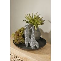 FADE TRAY ALUMINIUM BLACK D53xH5,5cm IN