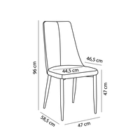 ALTA CHAIR FABRIC EMERALD METAL BLACK E1 PRC