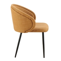 FIGARO CHAIR ARMCHAIR FABRIC YELLOW METAL BLACK E1 PRC