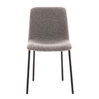 BRICK CHAIR FABRIC GREY METAL BLACK E1 PRC