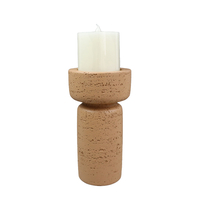 INGER CANDLE HOLDER POLYRESIN TERRACOTTA 11x11xH20