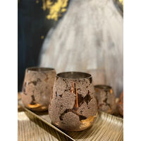 ALKE BASE FOR CANDLE GLASS GOLD D11xH11cm IN