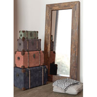 WOODY MIRROR WOOD PAULOWNIA BROWN 80x6xH180cm E1 PRC