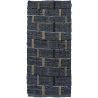 BOX CARPET COTTON BLUE BEIGE 70x150cm IN