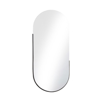 ART MIRROR ALUMINIUM BLACK 50xH115cm E1 PRC