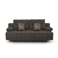 YOUNG ROME SOFA BED 3SEAT EASY CLEAN FABRIC STONE E1 EU