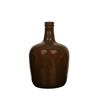 CRUSHED CARAMEL BOTTLE RECYCLED GLASS CARAMEL D21x