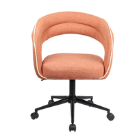 LA LUNA CHAIR DESK FABRIC TERRACOTTA METAL METAL 5