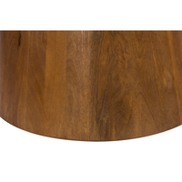 CESARE TABLE MARBLE WHITE WOOD MANGO WALNUT IN