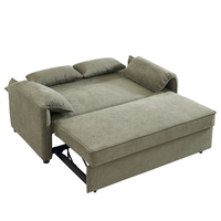 RUBIK SOFA BED 3SEAT FABRIC GREEN FABRIC E1