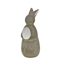 HARE DECO RABBIT CEMENT 7x8,5xH15cm EU