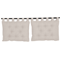 HANG HEADBOARD PILLOW SET 2PCS FABRIC OFF WHITE 16