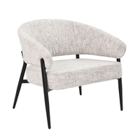 MORITZ ARMCHAIR FABRIC BEIGE METAL BLACK E1 PRC