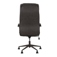 BOSS CHAIR DESK FABRIC BLACK GUNMETAL 63x68xH126cm PRC